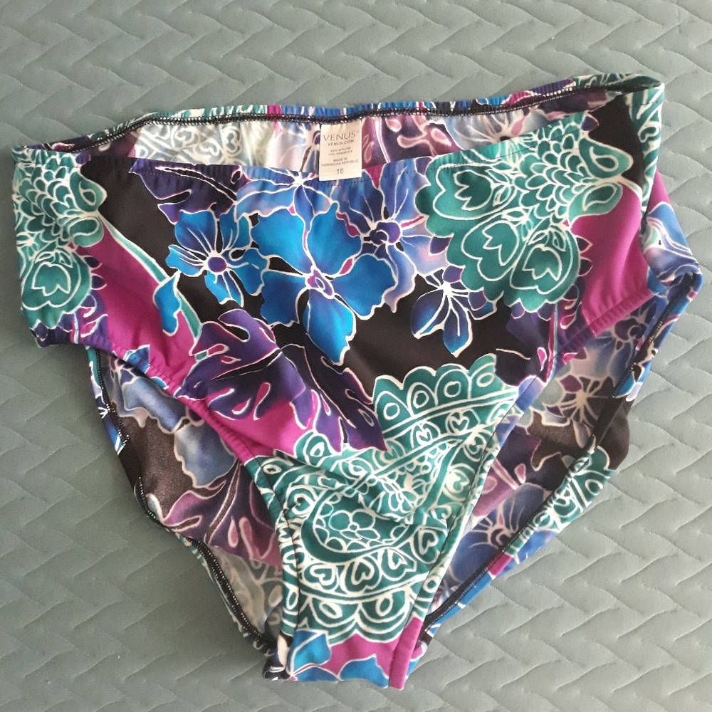Night Blossom Highrise Bikini Bottoms